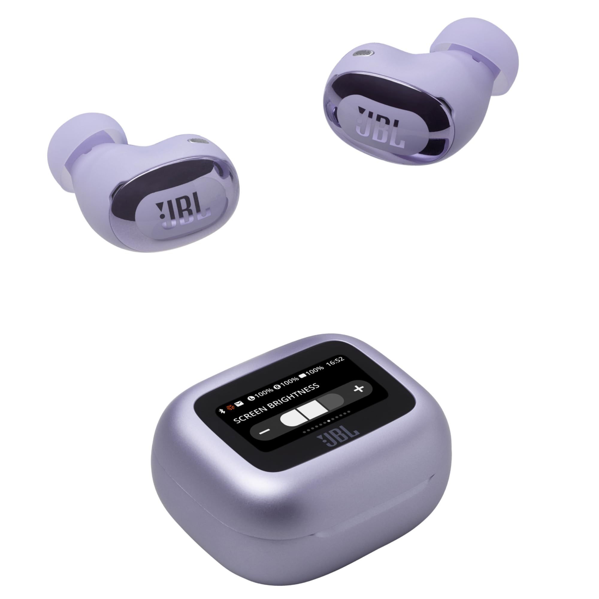 JBL New Launch Live Buds 3, Hi-Res Audio True ANC TWS, Smart Case with Touch Display, 40H Playtime, Wireless Charging, 6 Mic, Multipoint connection, IP55 proof, Headphones App, Personi-Fi 3.0