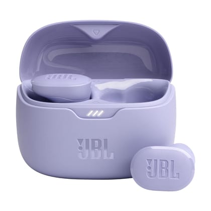 JBL Tune Buds In Ear Wireless TWS Earbuds with Mic, ANC Earbuds, Customized Extra Bass with Headphones App, 48 Hrs Battery, Quick Charge, 4-Mics, IP54, Ambient Aware & Talk-Thru, Bluetooth 5.3(Purple)