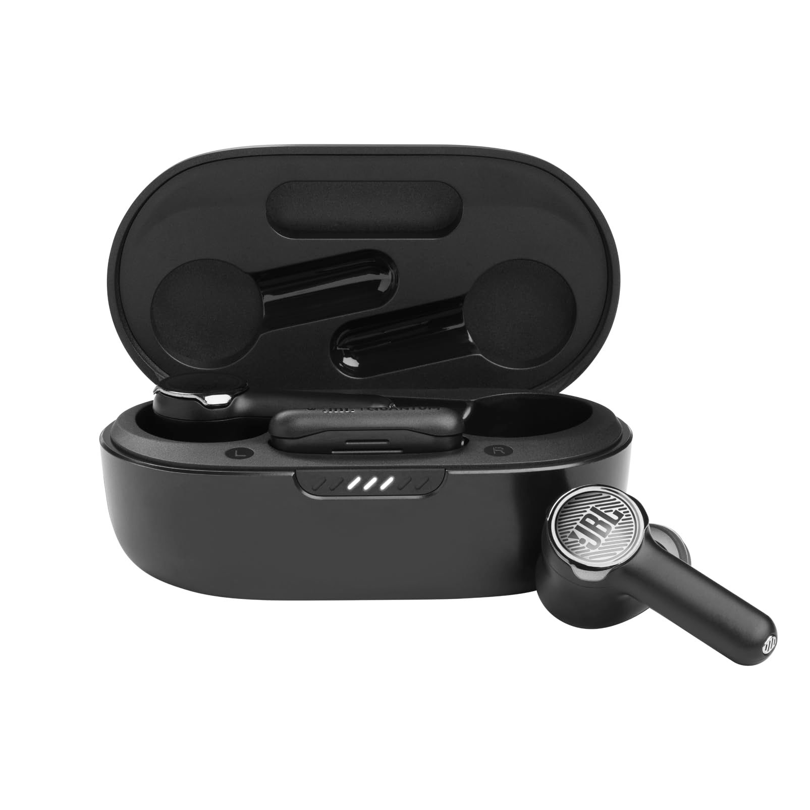 JBL Quantum TWS Premium in Ear Wireless ANC Earbuds,Dual Connect, 10mm Drivers, Ultra Low Latency with USB-C Dongle, 24Hr Playtime,6 Mics for Clear Calls, Custom Bass with Headphones App, IPX4 (Black)