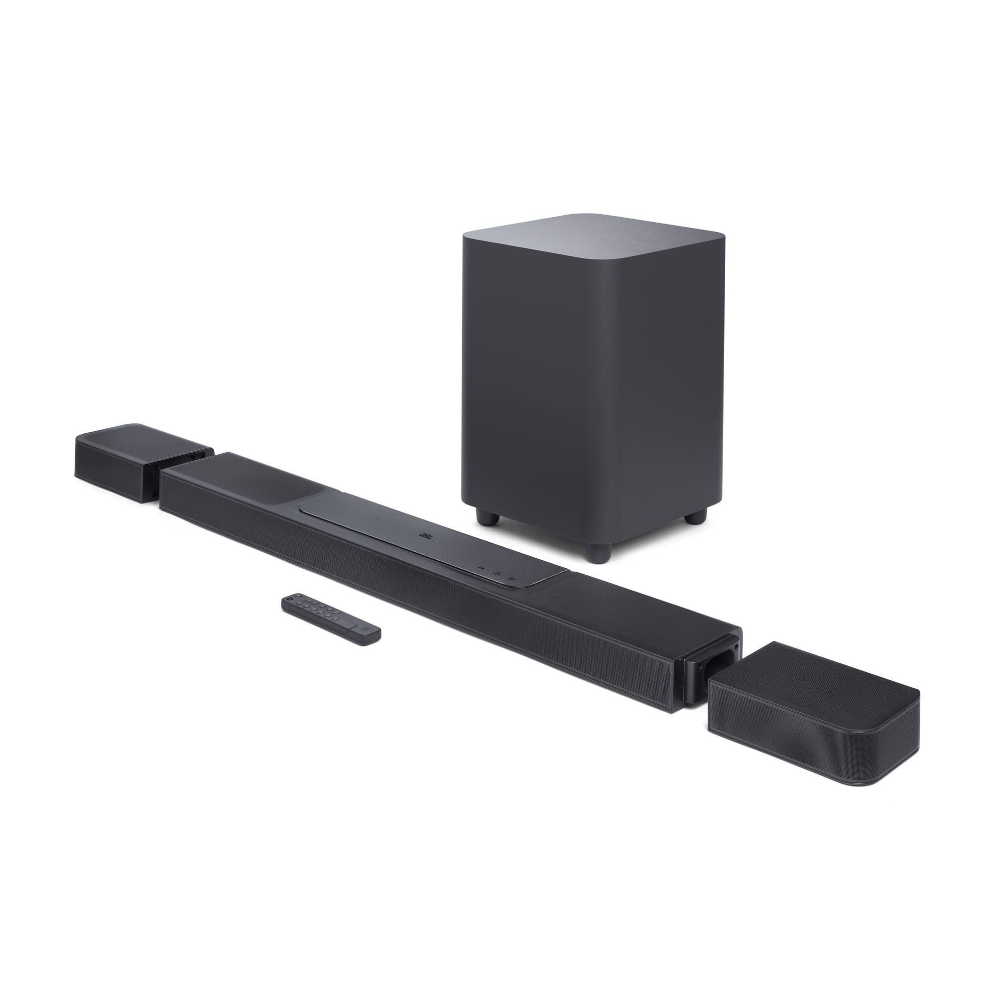 JBL Bar 1300, 11.1.4 Channel Truly Wireless Soundbar with True Dolby Atmos�, DTS:X, and MultiBeam� Surround Sound, 10" Down-Firing Wireless Subwoofer, HDMI eARC, BT, Wi-Fi, Alexa, One App (1170W)