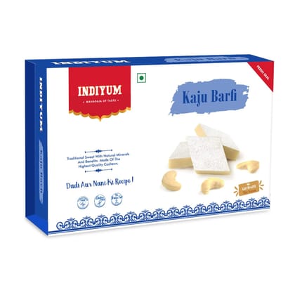 Indiyum Indian Sweet Kaju Barfi