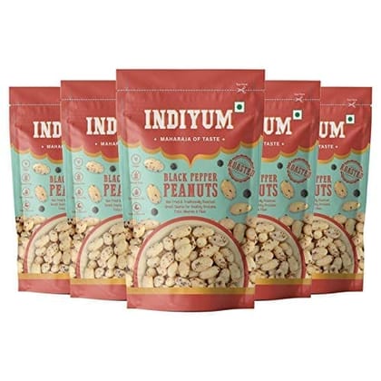 Indiyum Peanut Black Pepper 120g Pack of 5