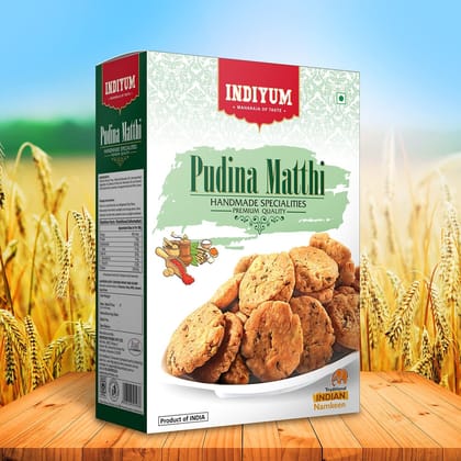 Indiyum Maida Namkeen Snacks Pudina Mathi 400g