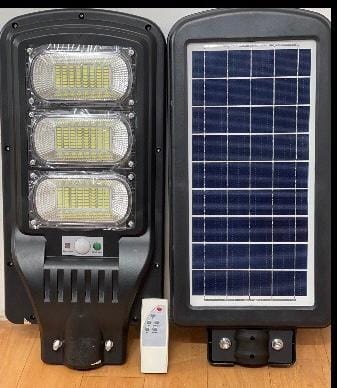 Solar LED Street Light 90w with Integrated Solar Panel and Batteries (Automatic On-Off, Remote Controlled)