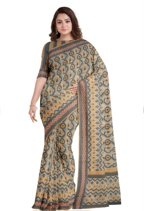 Saree Art Silk Kota Doriya Mercerised Mini Self Check Saree With Running Designer Blouse