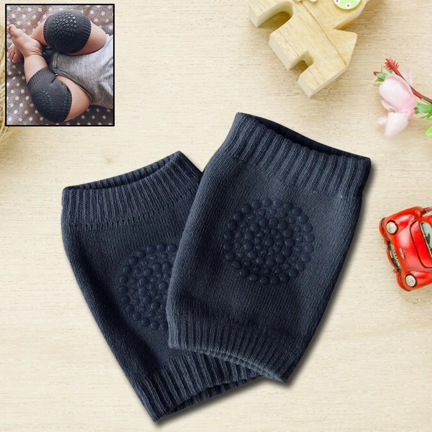 1 Pairs Baby Knee Pads for Crawling (1 Pair / 6 Cm)