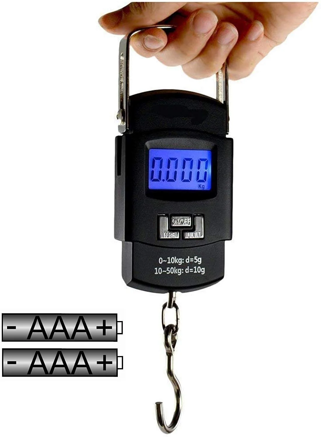 Multipurpose Portable Electronic Digital Luggage Weighing Scale for Flights( Portable Scale) Fishing hook type digital LED screen luggage Scale-50 Kgs