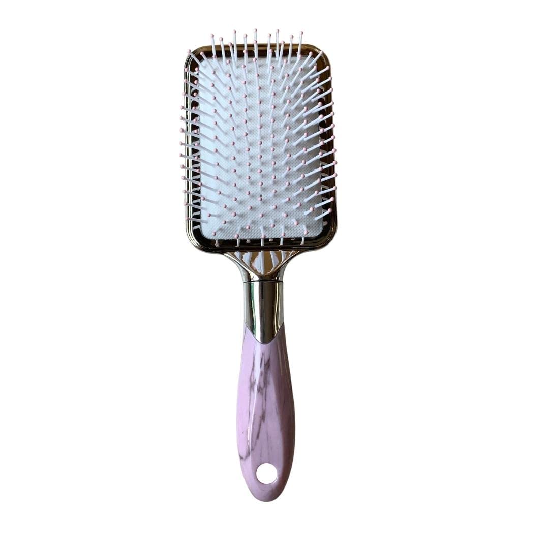 Paddle Flat Metal  hairbrush for women and men with air cushioning for daily hair grooming