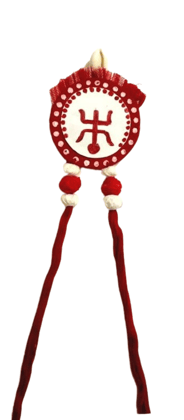 Red Swastik Necklace jewelery for Women and Girls (Red)