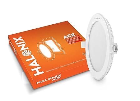 18W ACE 3000K Yellow Light Round led Recess downlighter | Pack of 1 | Cut Out: 8 inch | LED Ceiling Light for Home and Hall