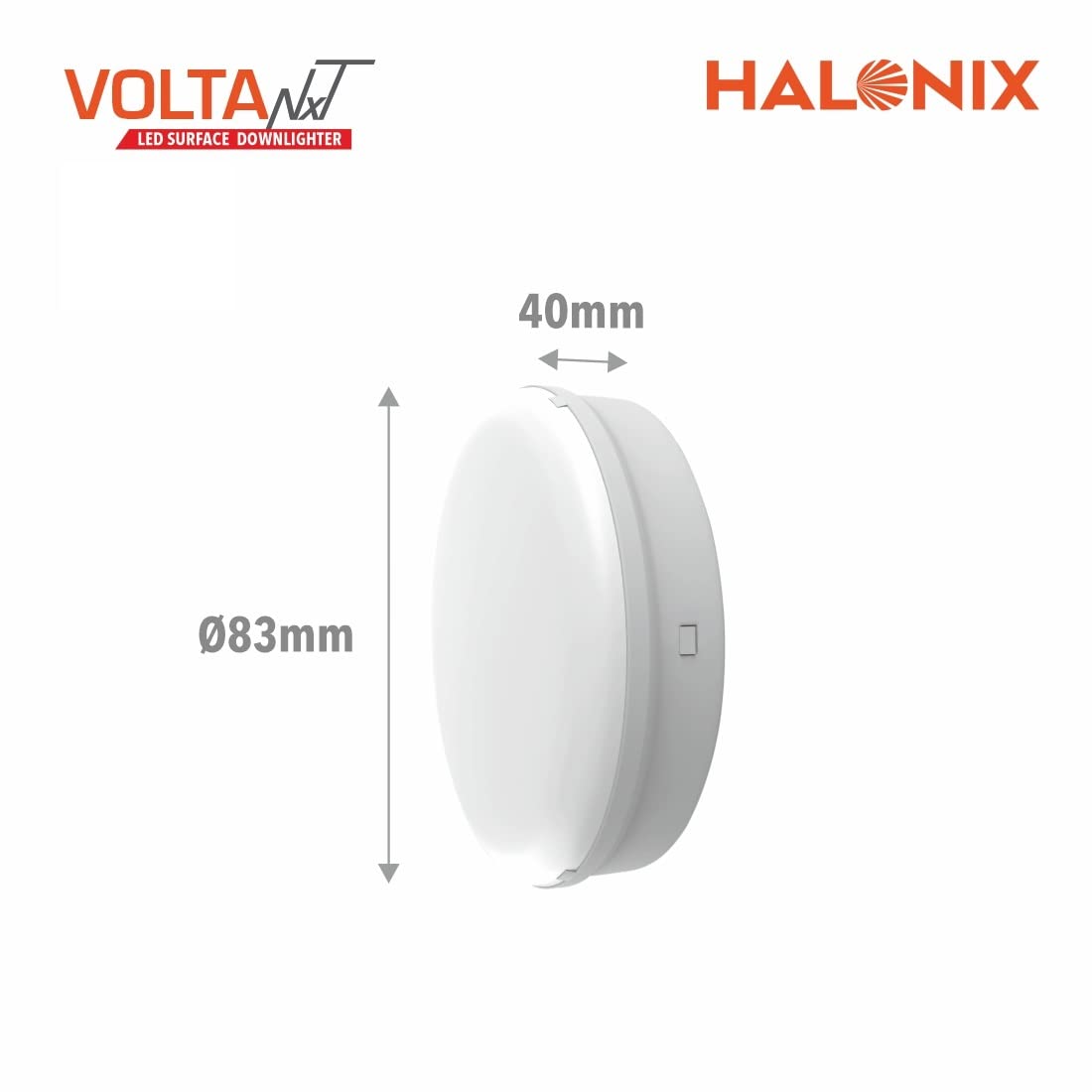 Volta NXT 12W 6500K Led Surface downlighter Pack of 2