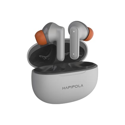 HAPIPOLA TWS Candy Immersive Audio | Ai-ENC | Bluetooth v5.2 13mm Driver | 100 Hours Stand-by 23 Hours Combined Playback | Touch Control Type C Interface | Good Bass