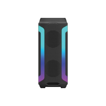 HAPIPOLA Party Speaker II 30W Multi-Media Bluetooth Party Speaker with Wired Mic for Karaoke Portable Bluetooth Speaker, RGB LED Light, Wireless Music