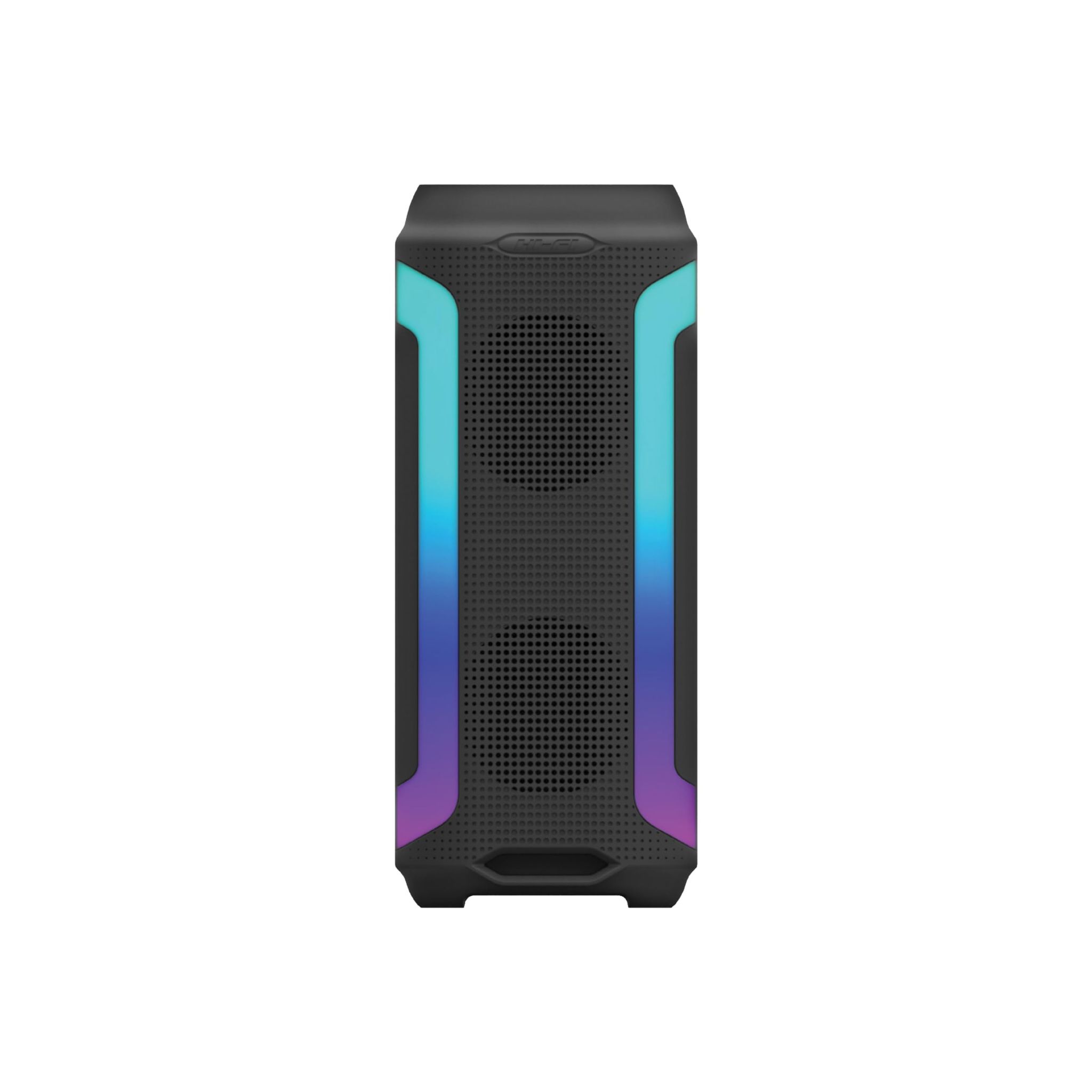 HAPIPOLA Party Speaker II 30W Multi-Media Bluetooth Party Speaker with Wired Mic for Karaoke Portable Bluetooth Speaker, RGB LED Light, Wireless Music