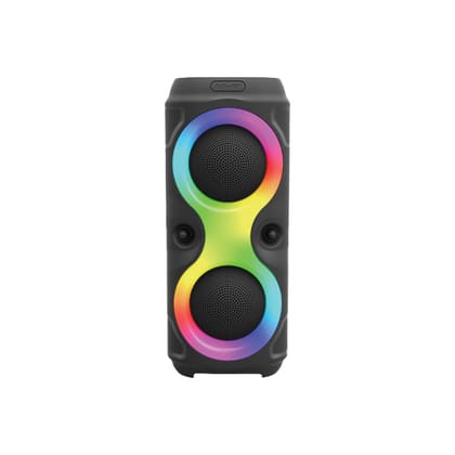 HAPIPOLA Party Speaker I 30W Multi-Media Bluetooth Party Speaker with Wired Mic for Karaoke Portable Bluetooth Speaker, RGB LED Light, Wireless Music