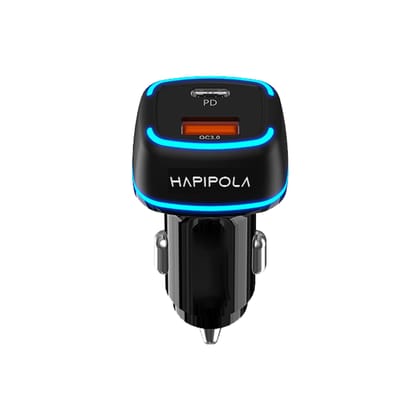 HAPIPOLA Turbo 36W | USB Output | Type C Output Fast Charging | LED Indicator PD Charging | Qualcomm 3.0