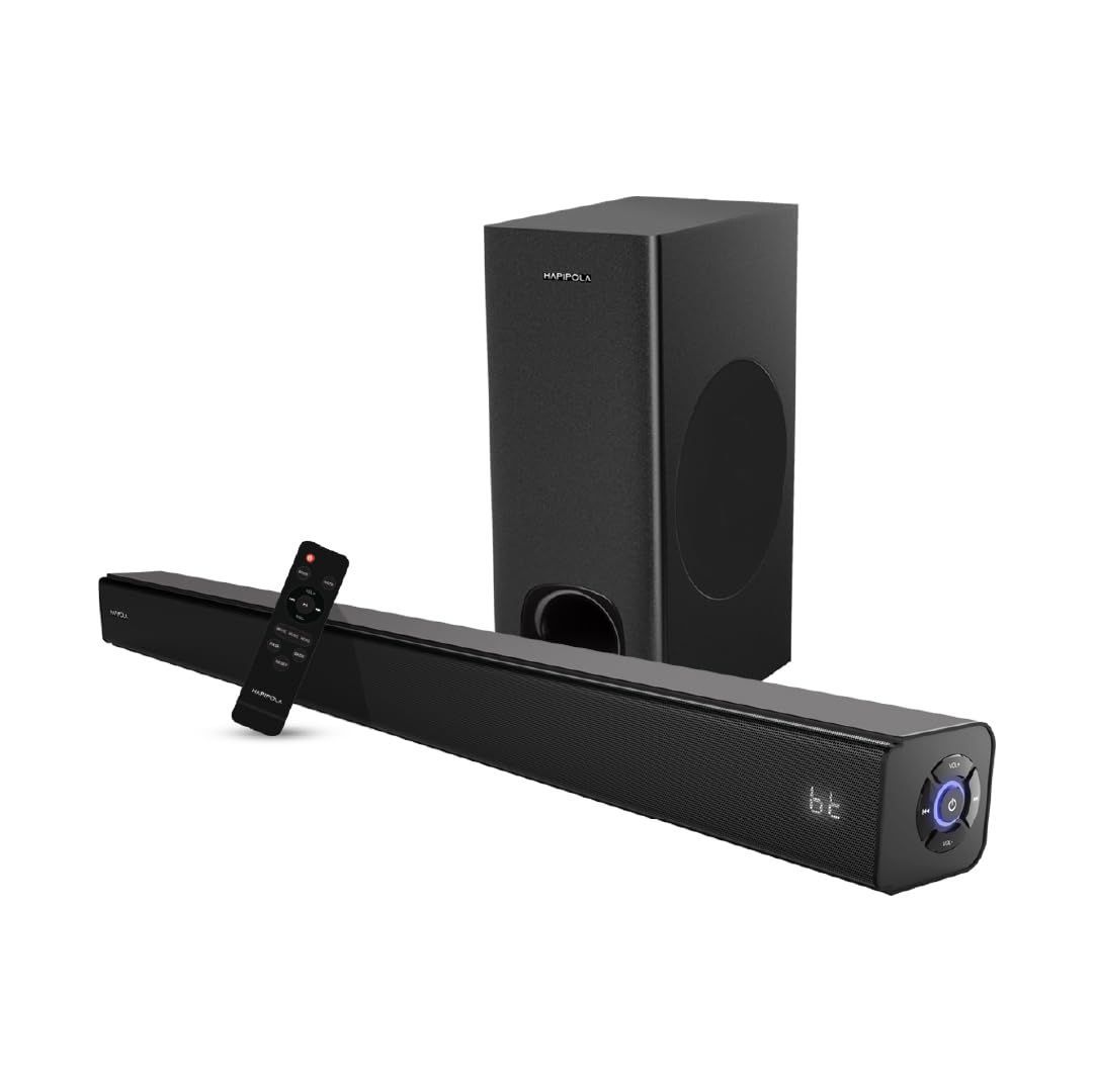 HAPIPOLA Dynamite 120 | Soundbar Home Audio | Home Theater | 2.1CH Soundbar with Subwoofer | Home Audio Speakers | Home Audio