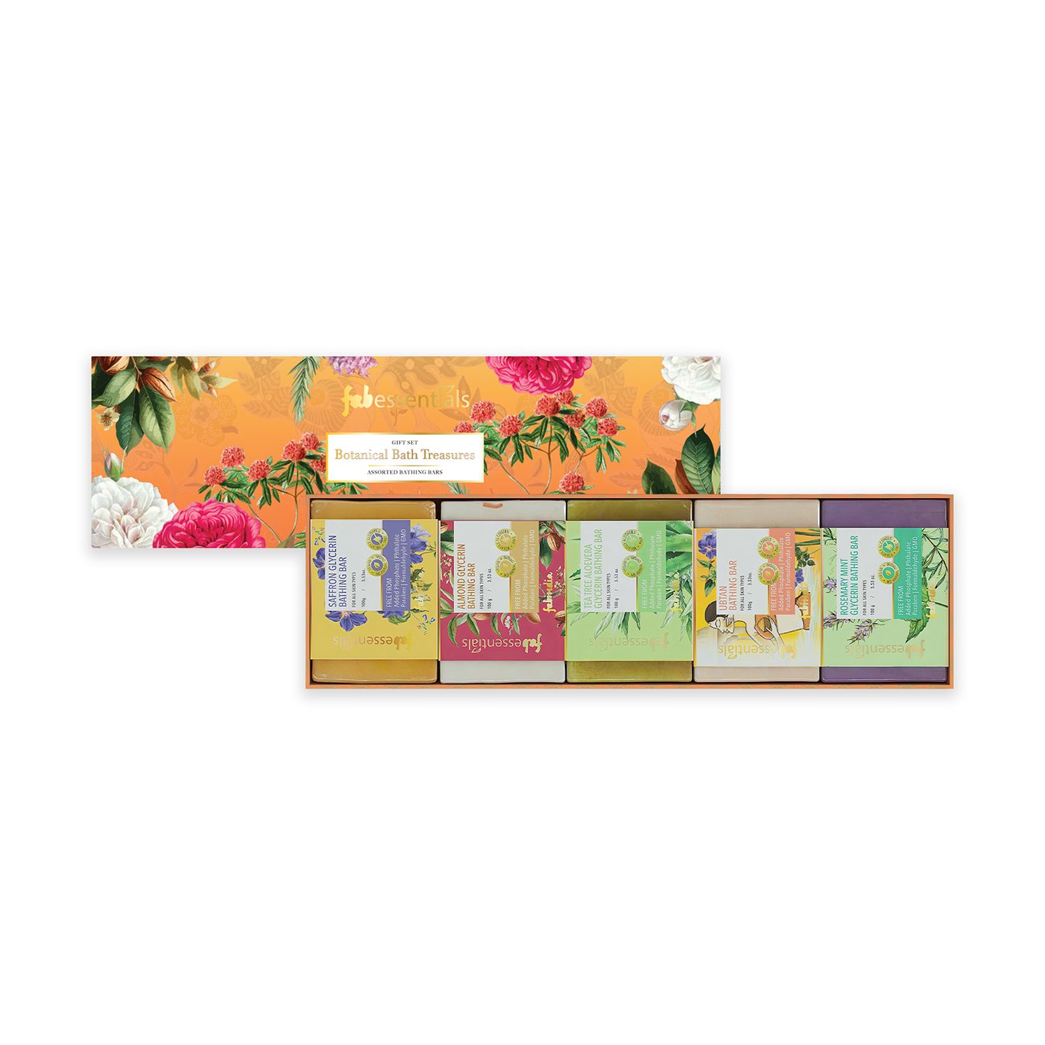 Fabessentials  Botanical Assorted Bathing Bars Gift Set 500 gm