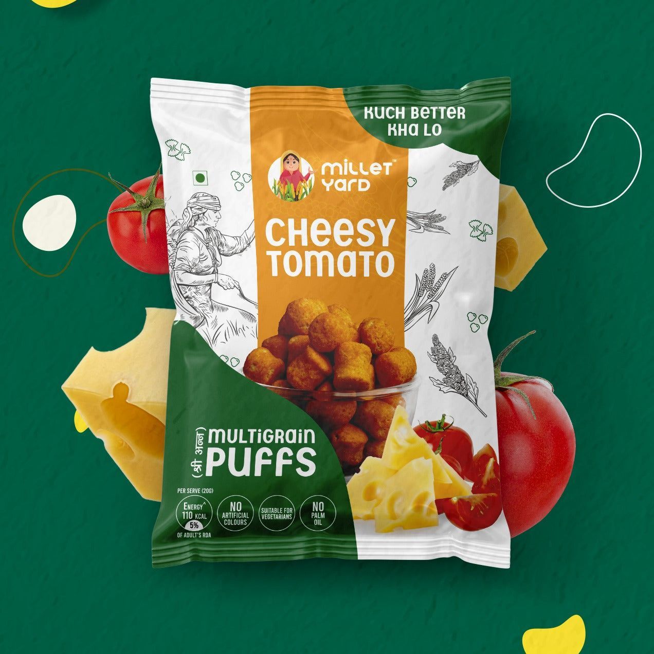 Pack of 10 - Cheesy Tomato - Multigrain Puffs