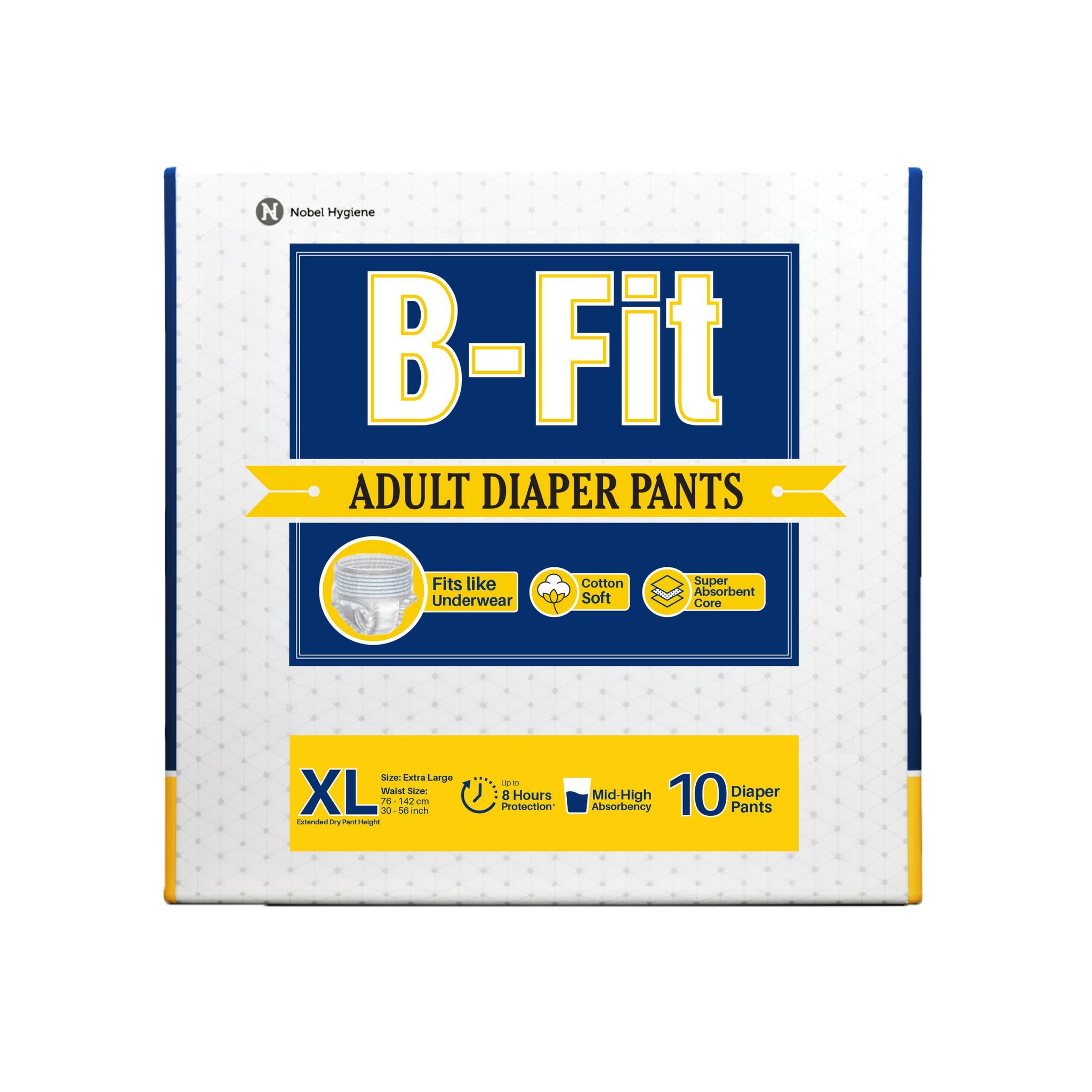 B-FIT Adult Diapers Pant Style Adult Diapers - XL (10 Pieces)