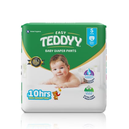 TEDDYY Baby  Baby Diapers Pants Easy Small 78 Count (Pack of 1)