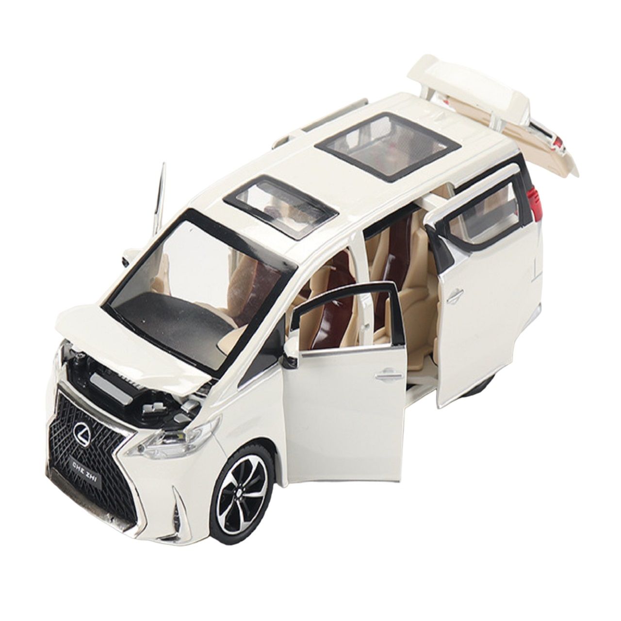 KTRS ENTERPRISE 1:24 Alloy Metal Pull Back Die-cast Car Model Car Pull Back car Super car with Openable Doors with Sound and Light Doors & Light Music Boys Toys for Kids (Lexes LM300)