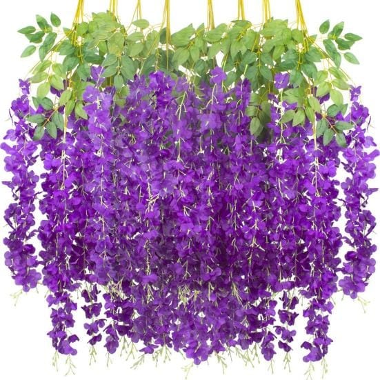 Artificial garlands with bell pack of 4| purple| Size – 16 x 26 Inches |