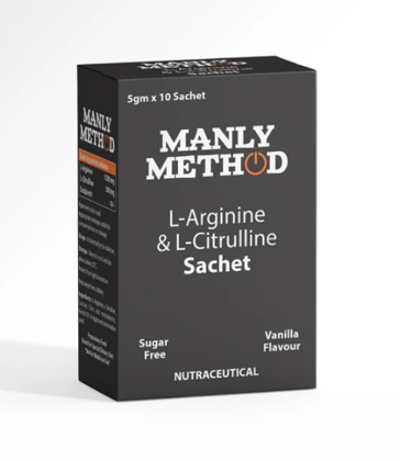 Manly Method L-Arginine Powder Sugar Free  (5x10 g) Sachet