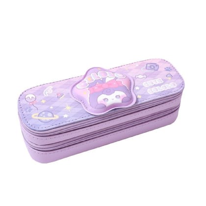 KTRS ENTERPRISE Pencil Case Double Decompression Stationery Case Pencil Case Stationery Case Girl's High Color Value Cute