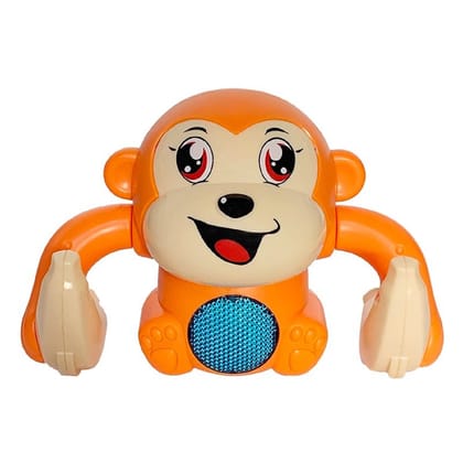 KTRS Enterprise Electric Tumbling Monkey Cartoon Tumbling Induction Banana Monkey Light Music Children Baby Toys