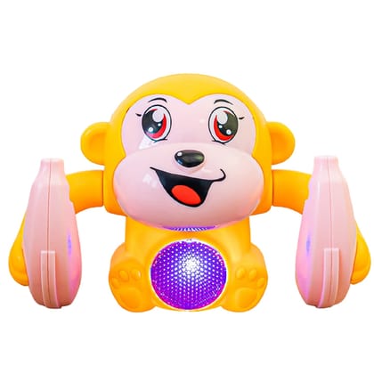 KTRS Enterprise Electric Tumbling Monkey Cartoon Tumbling Induction Banana Monkey Light Music Children Baby Toys