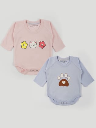 Baby Animal Printed Summer Cotton Jersey Onesie Set