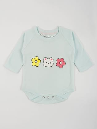 Pastel Green Cotton Jersey Onesie