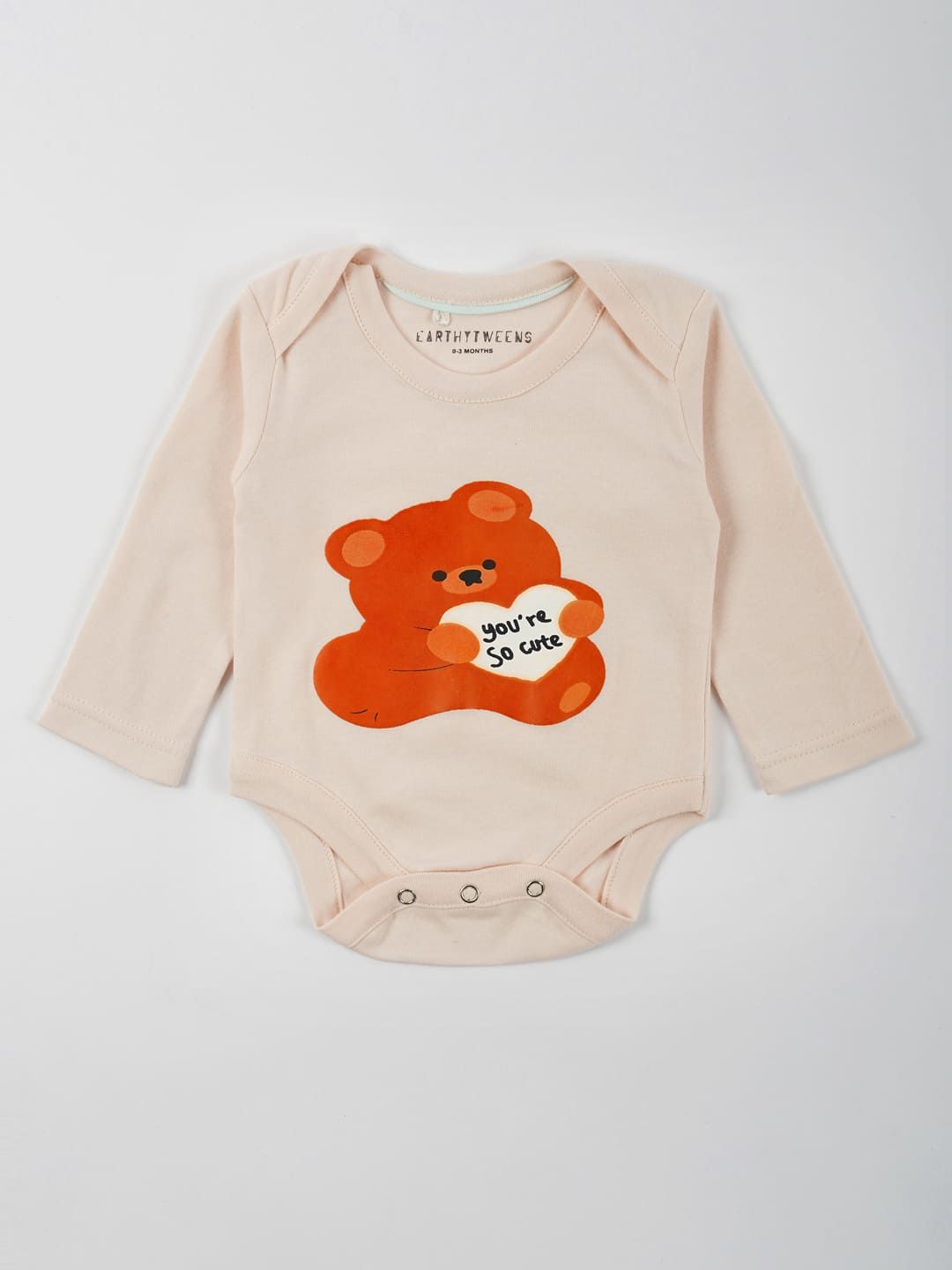 Parchment Cotton Jersey Envelope Neckline Onesie