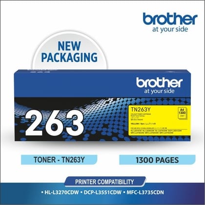 Brother TN 263 Yellow Toner Cartridge