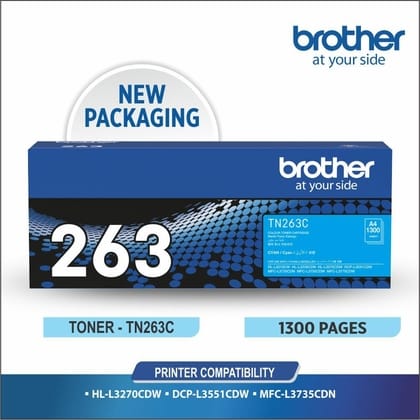 Brother TN 263 Cyan Toner Cartridge