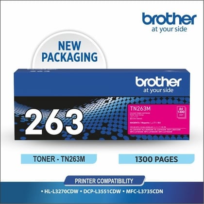 Brother TN 263 Magenta Toner Cartridge