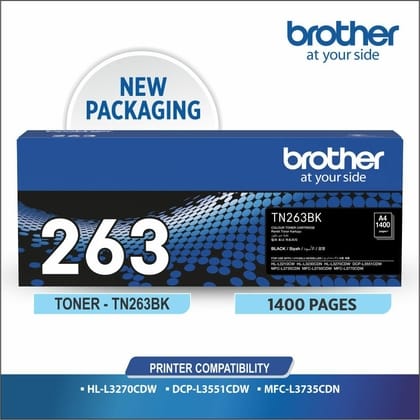 Brother TN 263 Black Toner Cartridge