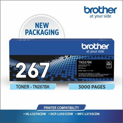 Brother TN 267 Black Toner Cartridge