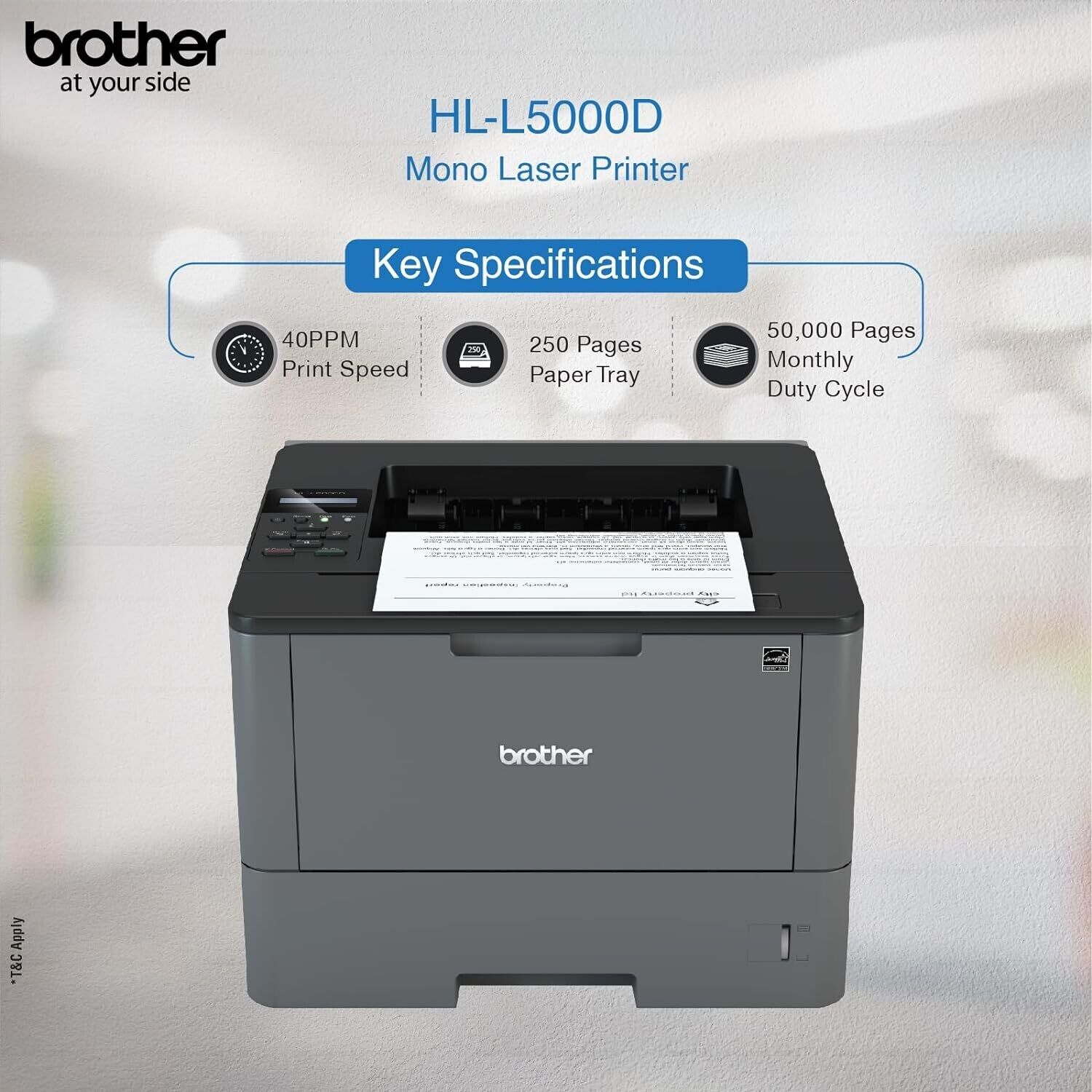 Brother HL-L5000D Printer