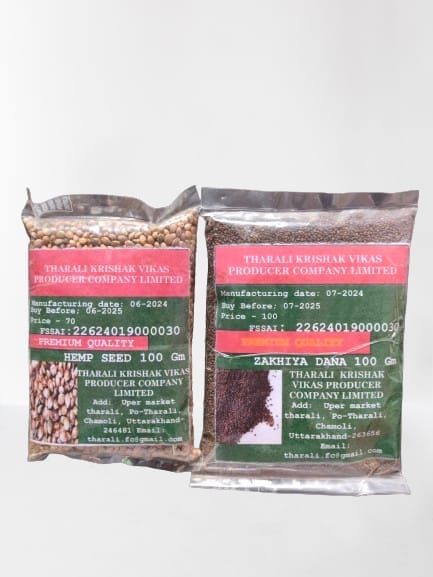 Pack of Hemp and Jakhiya seed (one packet of hemp seed 100gm and one packet of jakhiya seed 100 gm)