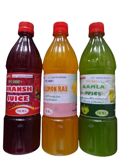 combo pack of (1piece of lemon750 ml,1 piece of buransh 750 ml and 1 piece of a amla 750 ml)