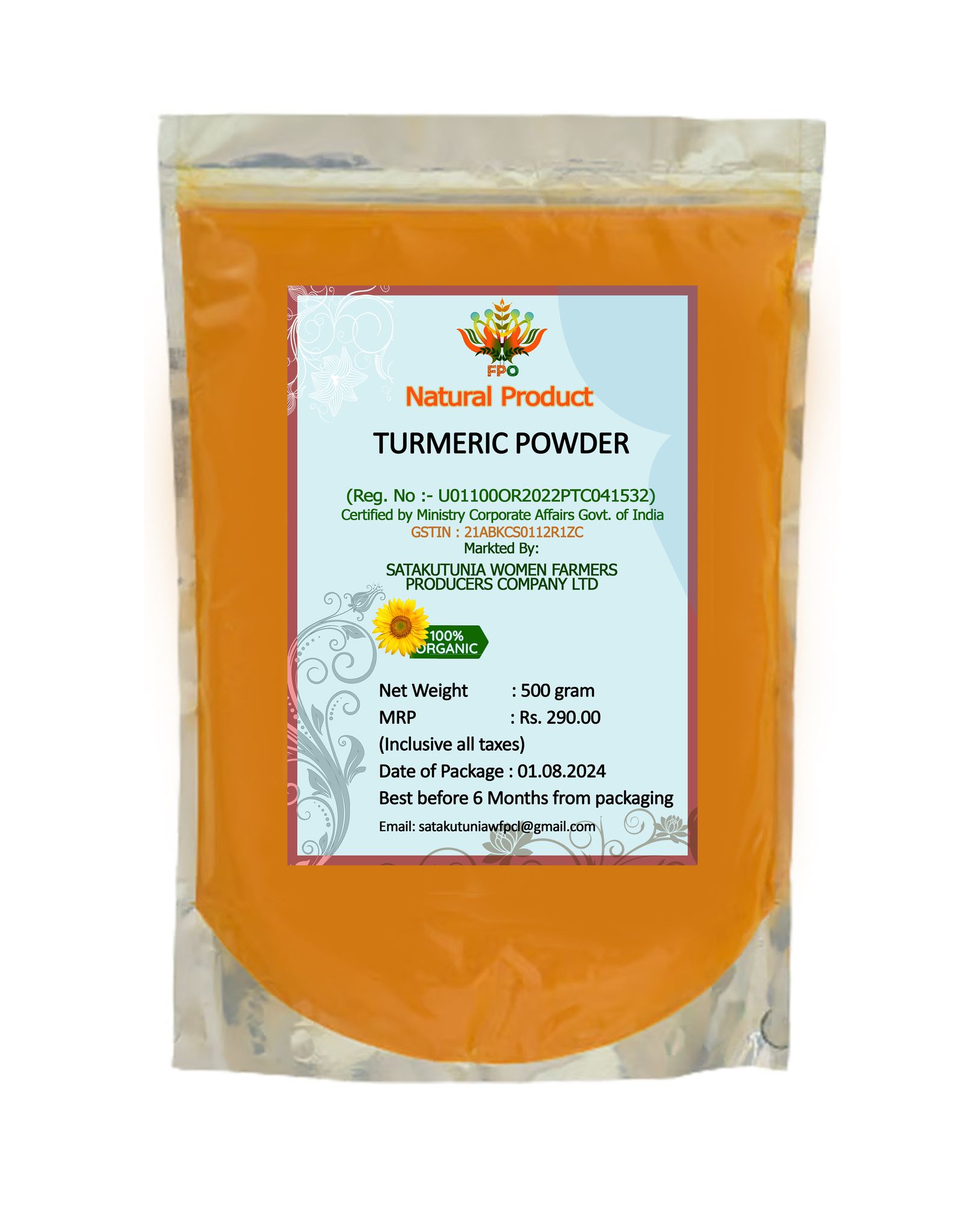 Handmade Turmeric Powder