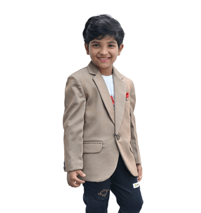 JOYHAAT Kids Boy's Blazer For Party/Wedding/Formal/Festival With Brown Color