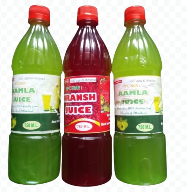 combo pack of 2 bottle of Aamla Juice and 1 Bottle of Buransh Juice