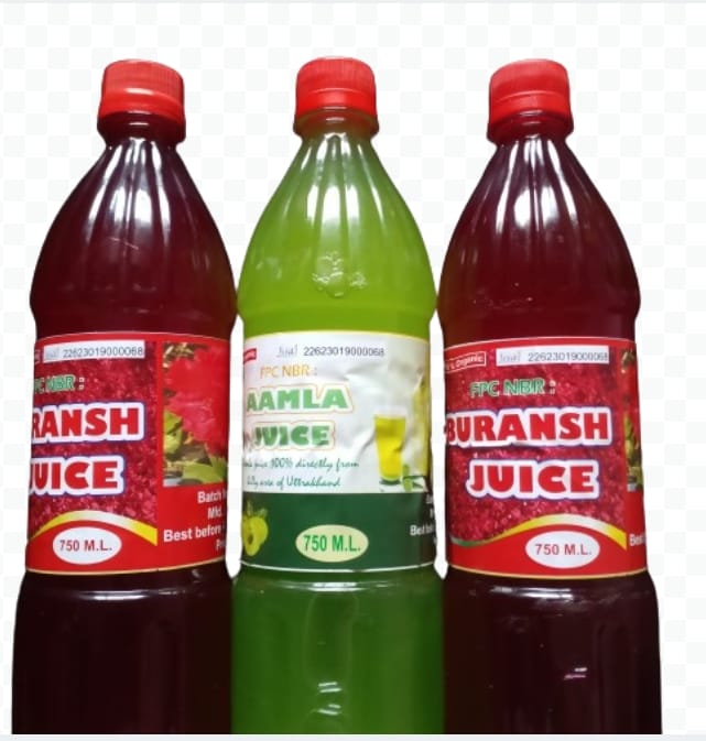 Combo pack of 2 Bottle of buransh and 1 Bottle of Aamla Juice, Each Bottle contain 750ml juice