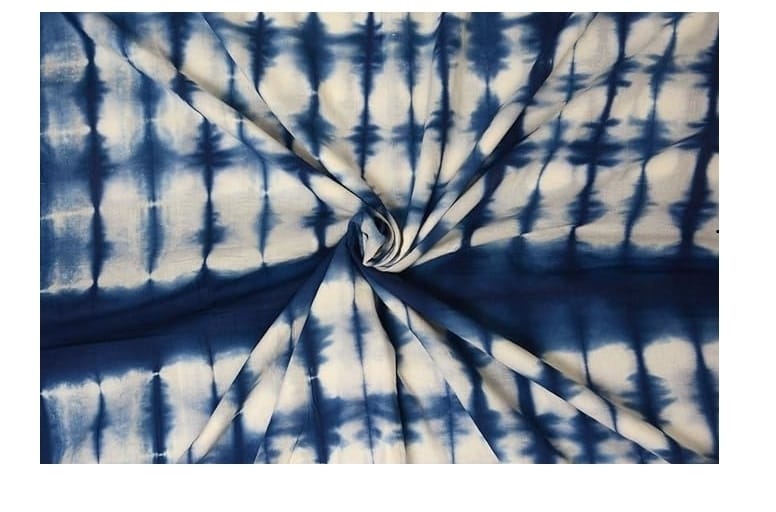 Tie Dye Shibori Fabric for Dress Making