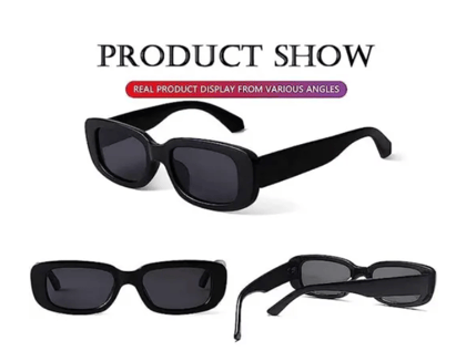 eryyxep Trendy Sunglasses Driving Sunglasses Square Frame Vintage Glasses Unisex_AQW127