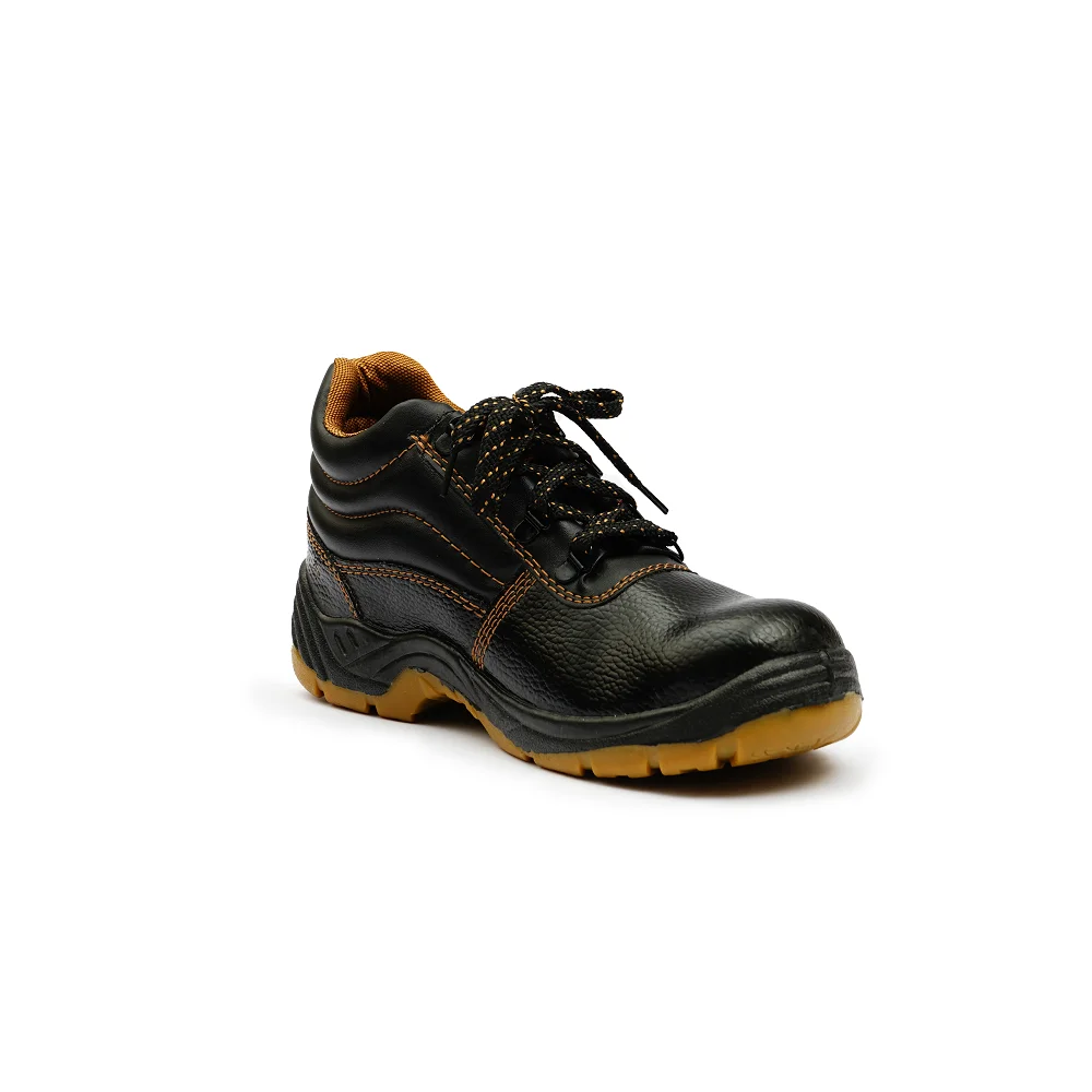 Hillson Steel Toe Synthetic Leather Safety Shoe (Black, S1, Size 10)