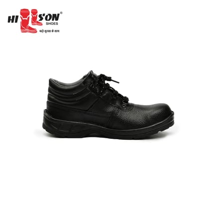 Hillson Steel Toe PVC Safety Shoe (Black, S1, Size 9)